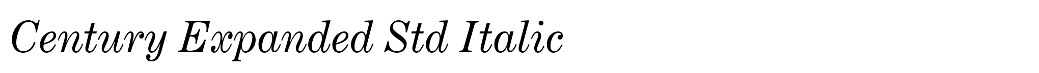 Century Expanded Std Italic image